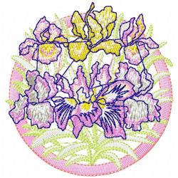 Flowers Embroidery Design 12